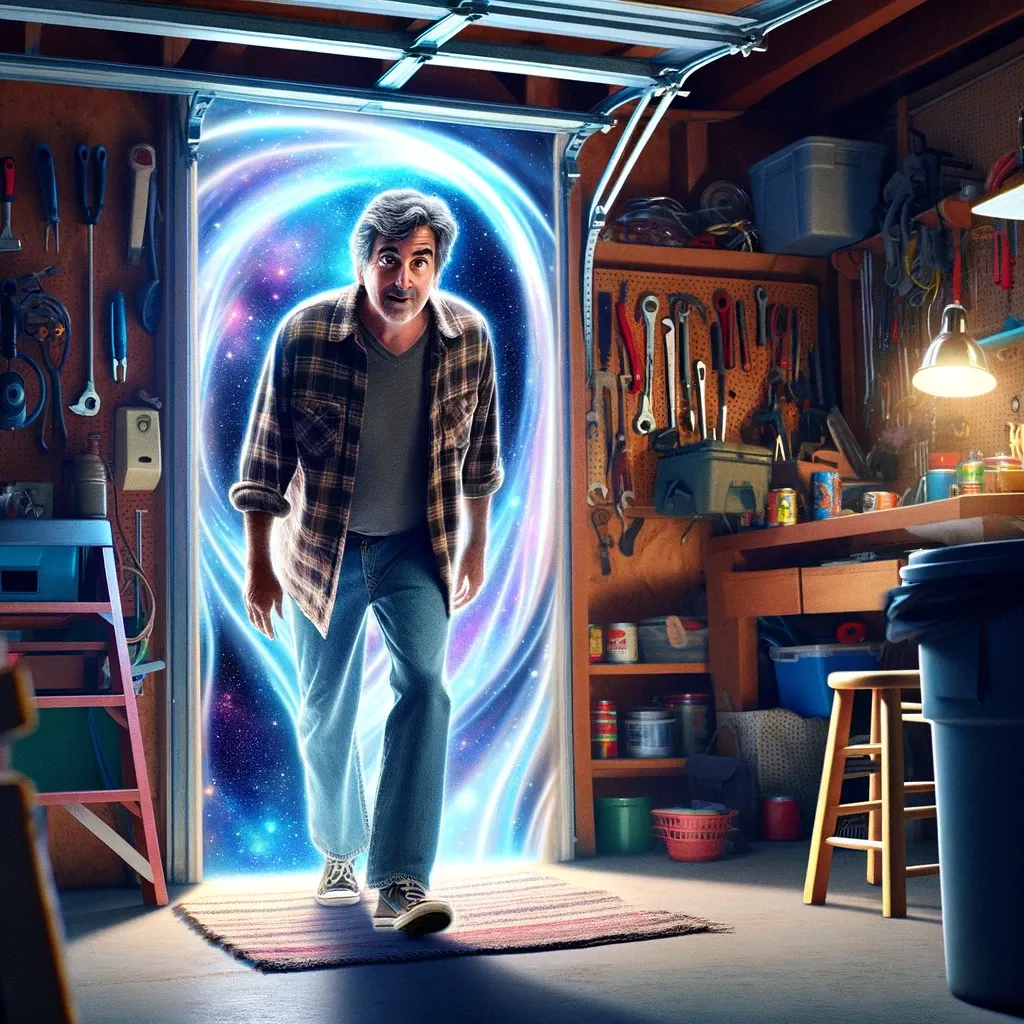 Local Man Discovers Hidden Portal to Neighbor’s Garage – Claims He’s ‘Just Borrowing Some Tools’